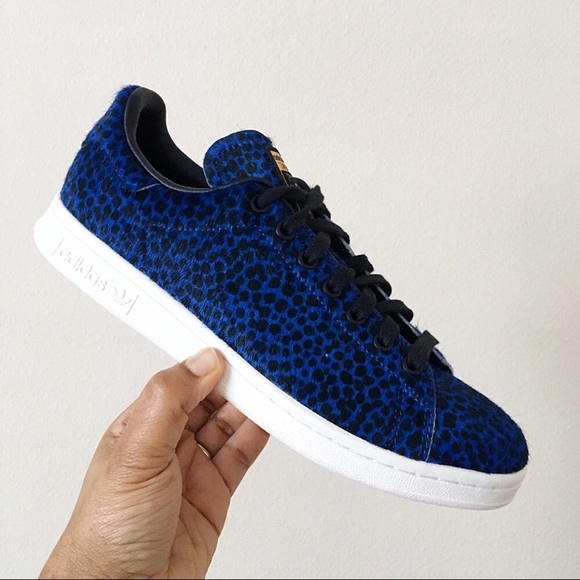 Adidas Stan Smith Blue Pony Hair - Picture 2 of 7